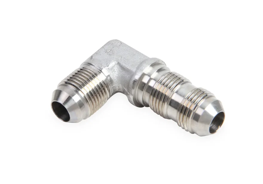 90 Degree -6 AN Bulkhead - Stainless Steel