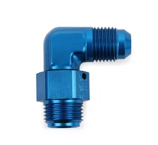 90 Degree -6 AN Male to 5/8"-18 Inverted Flare Male Swivel image 2