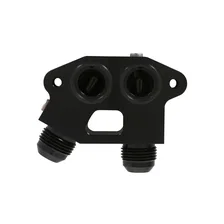 7.3L Godzilla Oil Cooler Adapter - Dual -12 AN Male image 3
