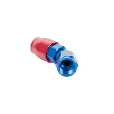 45 Degree Swivel-Seal® Hose End -6 AN - Red/Blue - Clamshell Package image 2