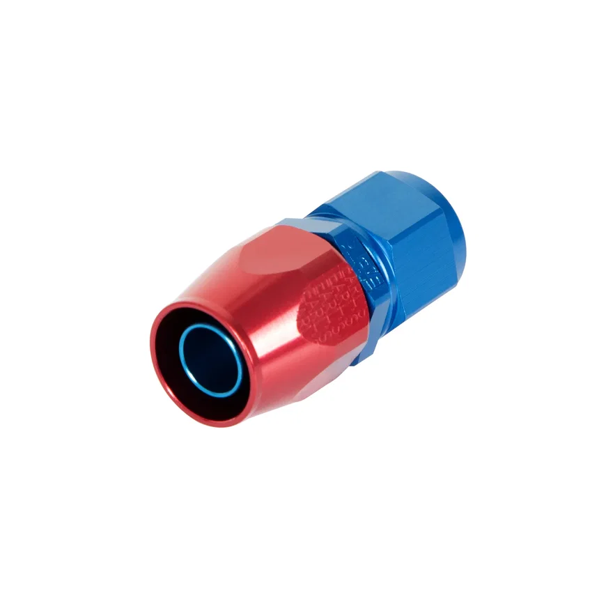 Straight Swivel-Seal® Hose End -10 AN - Red/Blue - Clamshell Package
