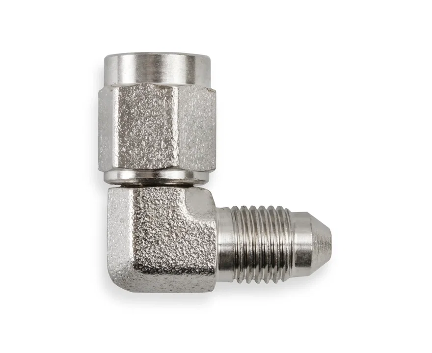90 Degree -4 AN Male to -4 AN Female Swivel