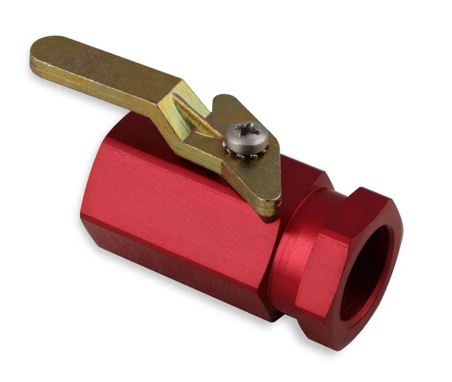 Aluminum Shut-Off Valve - Red
