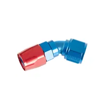 45 Degree Swivel-Seal® Hose End -12 AN - Red/Blue - Clamshell Package image 3