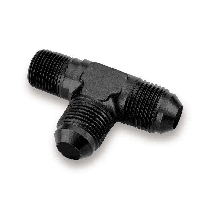 Male AN -12 Tee to 3/4" NPT on Run