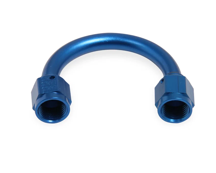180 Degree -6 AN Female to Female Swivel w/ 1-1/2" Bend Radius