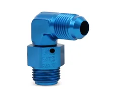 90 Degree -6 AN Male to 5/8"-18 Inverted Flare Male Swivel image 4