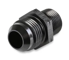Straight Male AN -12 to 20mm x 1.5 - Black image 1