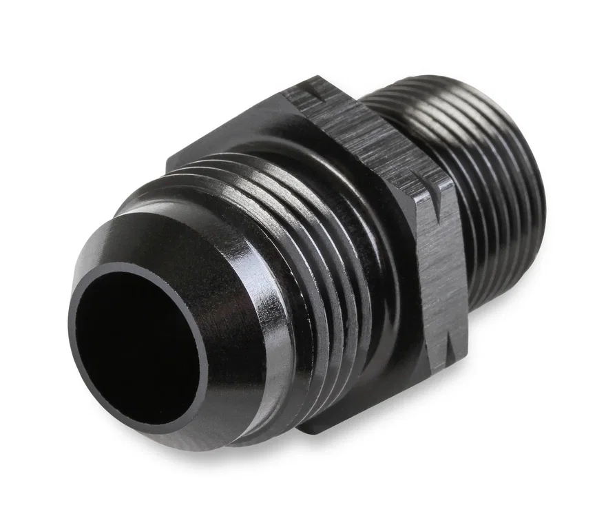 Straight Male AN -12 to 20mm x 1.5 - Black