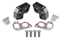 Electric Water Pump Block Adapters - Pair - Fits GM LS Engines image 1
