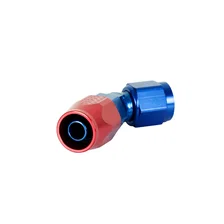 45 Degree Swivel-Seal® Hose End -6 AN - Red/Blue - Clamshell Package image 4