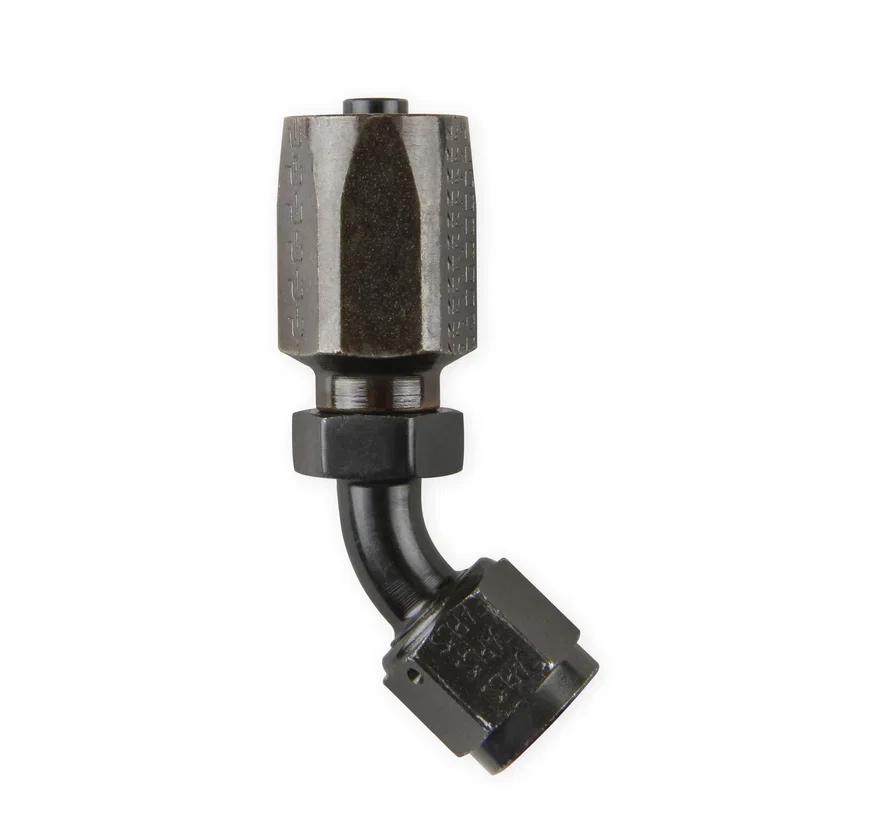 Power Steering Hose End-Black Chromate