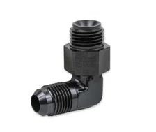 90 Degree -6 AN Male to 5/8"-18 Inverted Flare Male Swivel image 2