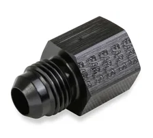 6 AN Male to 14mm x 1.50 Female - Black image 1