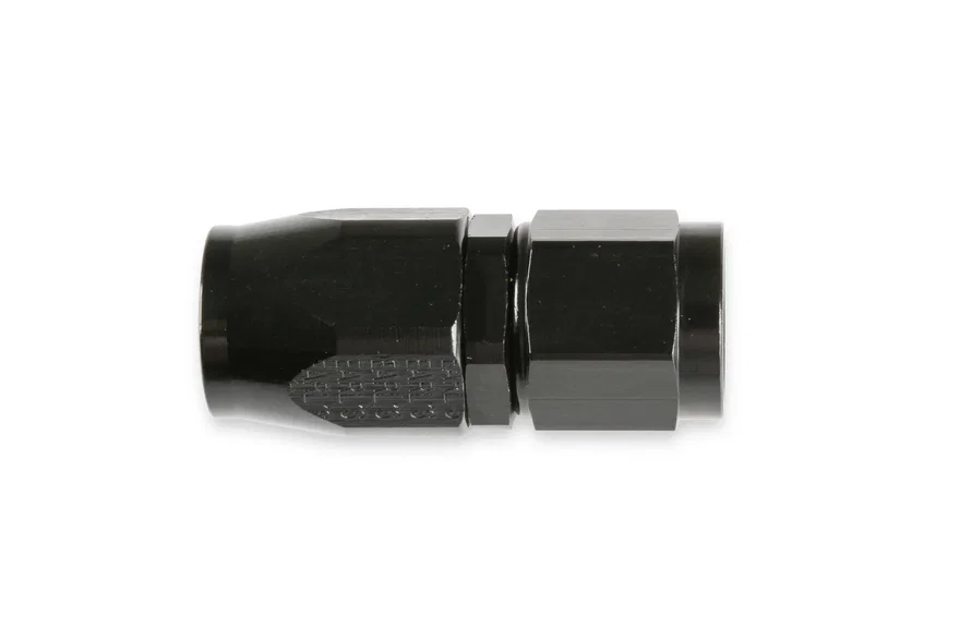 Straight Swivel-Seal® Hose End -6 AN - Black - Clamshell Package