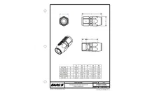 Straight Swivel-Seal® Hose End -6 AN - Black - Clamshell Package image 5