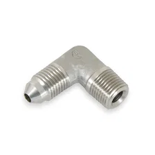 90 Degree Elbow Male AN -3 to 1/8" NPT - Stainless Steel image 4
