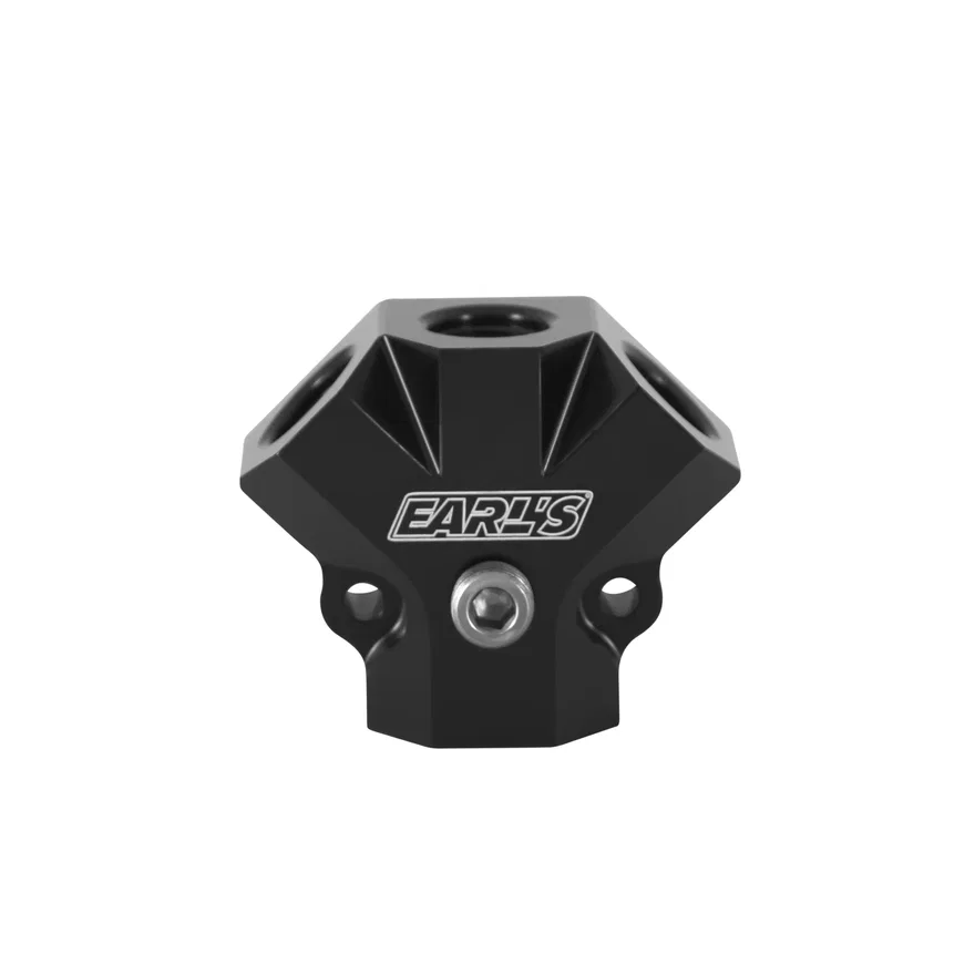 Distribution Block 8 AN O-Ring Inlet x (3) 6 AN O-Ring Outlets