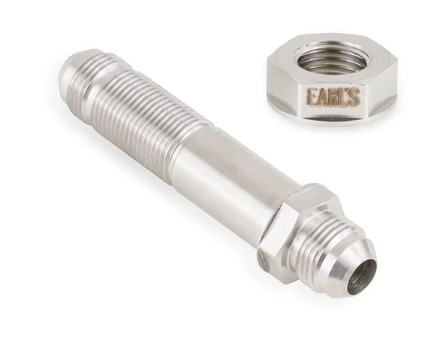 Straight -8 Bulkhead - Stainless Steel