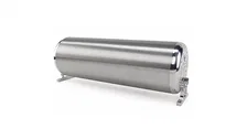 18 in FLO Tank Raw end caps with brushed tube Includes two mounting brackets image 3