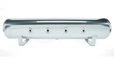 4 Gal. 7-Port Polished Tank w/ Viair 444c black compressor, 1/4" & 3/8" fittings & tank mounting hardware image 2