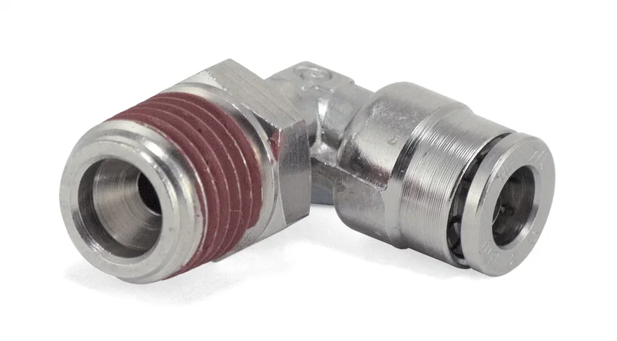 Elbow Male - 1/4 in.  MNPT x 1/4 in.  PTC - DOT - SMC # KV2L07-35S