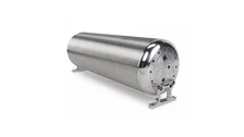18 in FLO Tank Raw end caps with brushed tube Includes two mounting brackets image 2