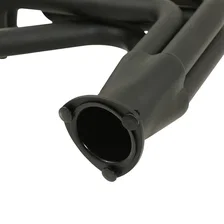 Long Tube Header - Black Paint for Jeep image 2