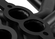 Long Tube Header - Black Paint for Chevrolet Corvette image 5