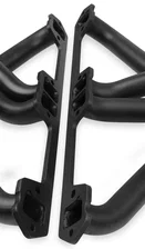 Long Tube Header - Black Paint for Jeep image 3