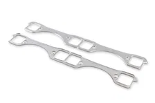 Header Gaskets - Aluminum-Layered - 262-400 Chevrolet Small Block Gen I 1955-91 image 3