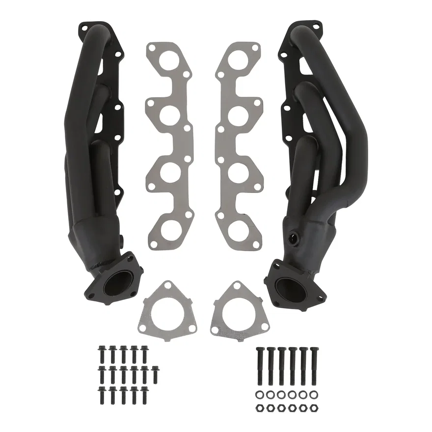 Shorty Headers - Black Painted for Toyota