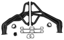 Long Tube Header - Black Paint for Jeep image 1