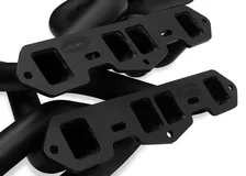 Long Tube Header - Black Paint for Oldsmobile image 2