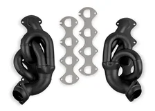 Shorty Headers - Black Painted for Ford Mustang image 1