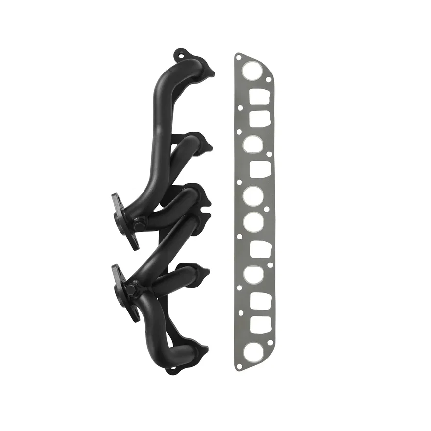 Shorty Header - Black Painted for Jeep