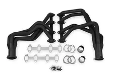 Long Tube Header - Black Paint for Ford image 1