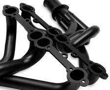 Long Tube Header - Black Paint for Chevrolet Corvette image 4