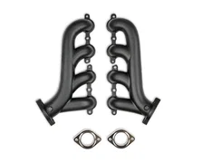LS Swap Exhaust Manifolds - Black Ceramic Finish image 1
