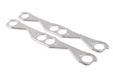 Header Gaskets - Aluminum-Layered - 262-400 Chevrolet Small Block Gen I 1955-91 image 1