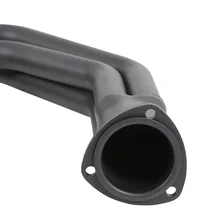 Long Tube Header - Black Paint for Chevrolet Chevy II image 4