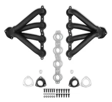 Tight Fit Block Hugger Headers - Black Paint image 1