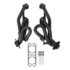 Shorty Headers - Black Painted for Dodge image 1