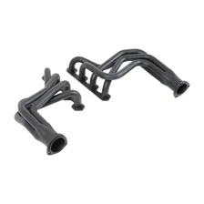 Long Tube Header - Black Paint for Ford F-100 image 2