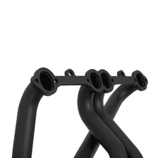 Long Tube Header - Black Paint for Chevrolet image 5