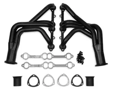 Long Tube Header - Black Paint for Chevrolet Corvette image 1
