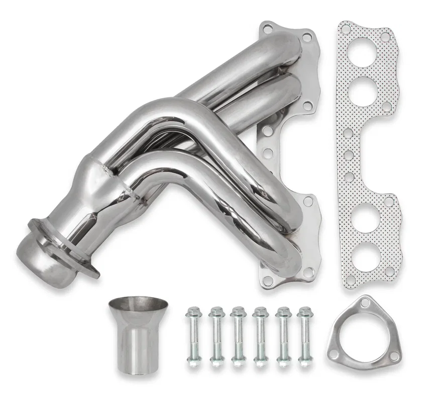 Shorty Header - Polished for Toyota