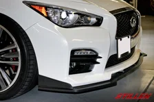 Infiniti Q50 Sport Front Splitter Matte Black For 2014-2017 Infiniti Q50 Sport Stillen image 2