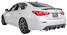 Infiniti Q50 Rear Diffuser Matte Black For 2014-2017 Infiniti Q50 Stillen image 3