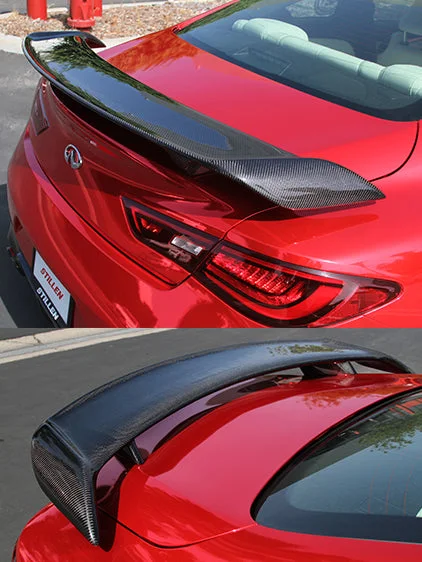Infiniti Q60 Rear Spoiler Carbon Fiber For 2017-2022 Infiniti Q60 Stillen